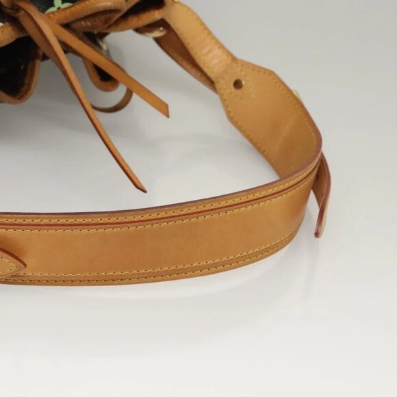 LOUIS VUITTON Monogram Multicolor Petit Noe Bag Black M42230 LV Auth PP401A - Picture 8 of 16